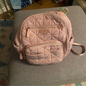 TwelveLittle Companion baby diaper bag backpack in blush pink